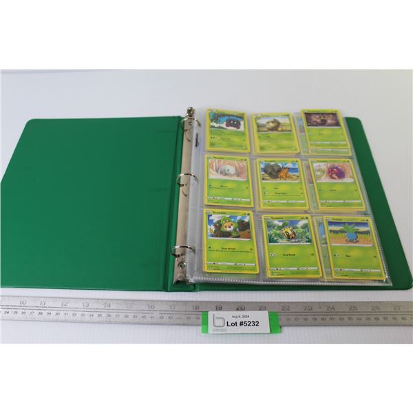 Binder of (8) Pages of Pokemon Collector Cards
