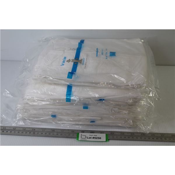 (8) Safety Zone Hooded Protective Clothing Suits - One Size Fits All