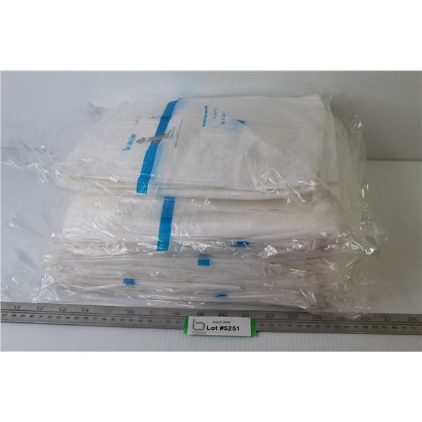 (8) Safety Zone Hooded Protective Clothing Suits - One Size Fits All