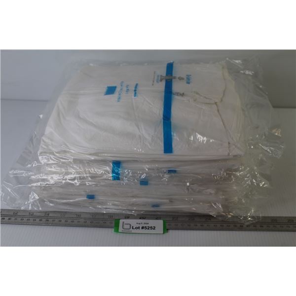 (8) Safety Zone Hooded Protective Clothing Suits - One Size Fits All