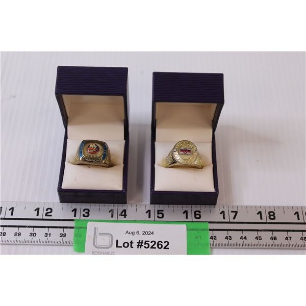 (2) Stanly Cup NHL Rings Replica