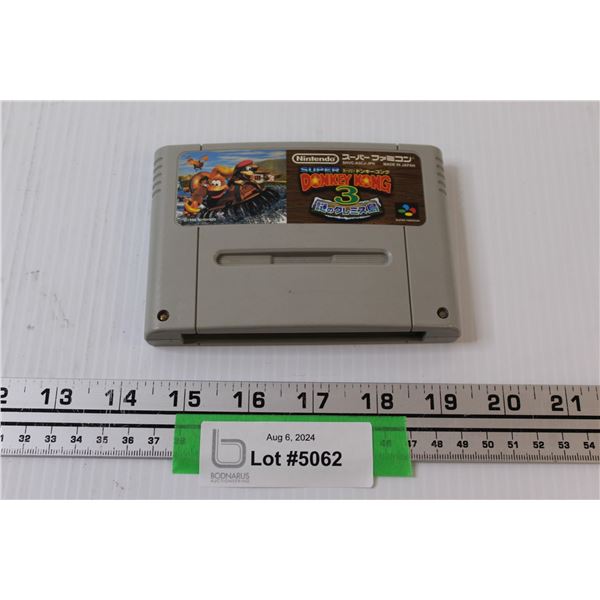 Nintendo Super Famicom Super Donkey Kong 3 Japanese Video Game