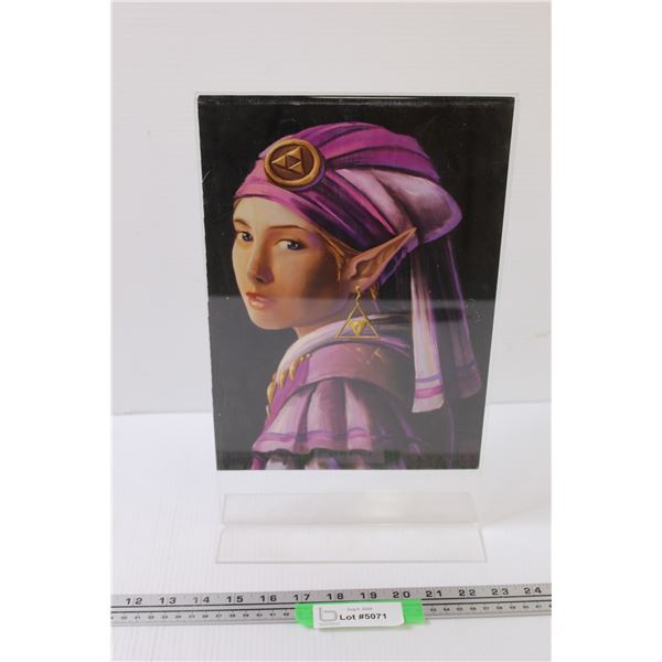 Young Zelda Print In Frame 12'' X 8.5''