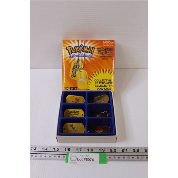 (6) 1999 Pokemon Collectable Dog Tags