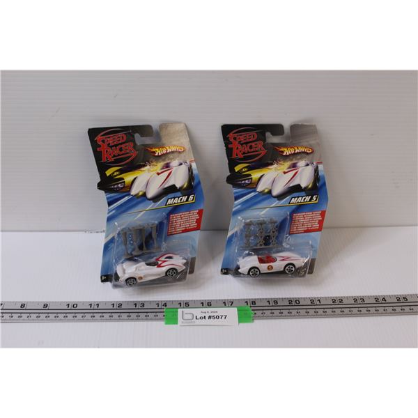 (2) Hot Wheels Mach 5 Speed Racer - NIB