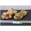 Image 1 : (2) TY Beanie Babys Tiger & Dog - As is