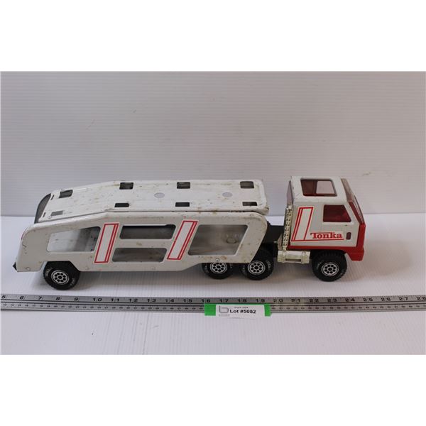 Metal Tonka Semi Truck Carrier Model - As is
