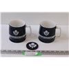 Image 1 : (2) Toronto Maple Leafs Mugs & (1) Coaster - As is