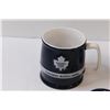 Image 2 : (2) Toronto Maple Leafs Mugs & (1) Coaster - As is