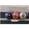 Image 1 : (3) Edmonton Oilers Christmas Ornaments