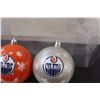 Image 3 : (3) Edmonton Oilers Christmas Ornaments