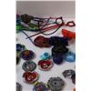 Image 3 : Beyblades (6) Rippers (12) Cords (6) Beyblades With Some Parts Missing