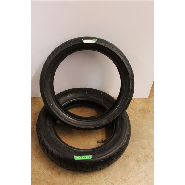 * (2) Dunlop Tires Touring Rear Wheel - 160/80 - 16 75H Front Tire 130/70 - 18 63H