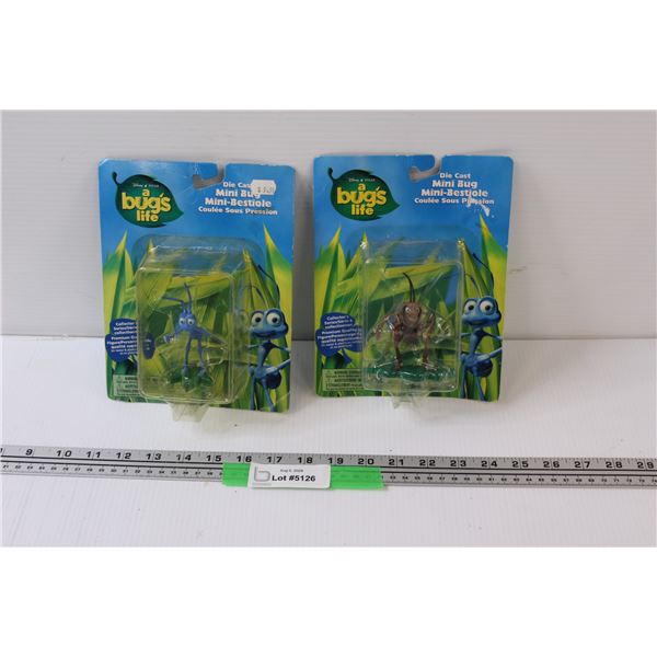 (2) Bug's Life Figurines: Flick & Hopper - NIB