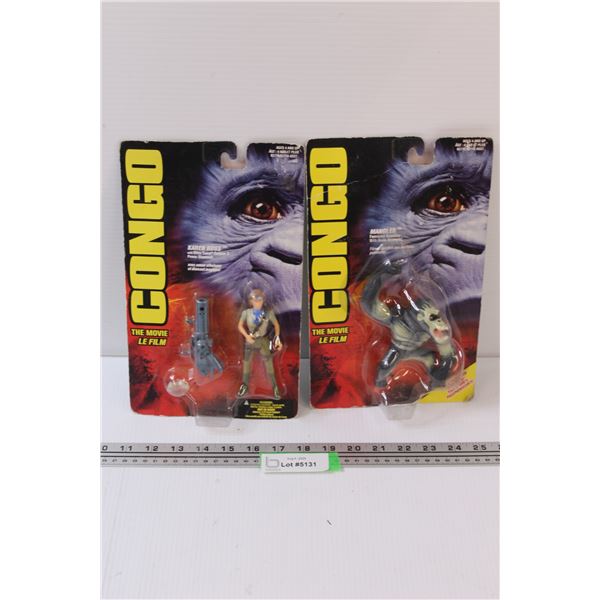 (2) Congo The Movie Figurines: Karen Ross & Mangler