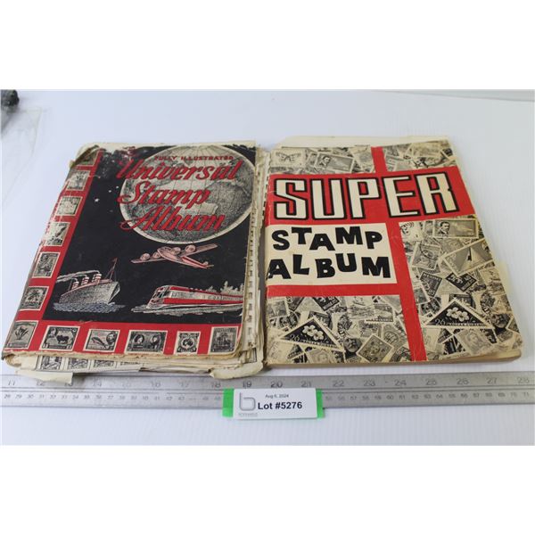 Universal Stamp Album (worn condition) & Super Stamp Album