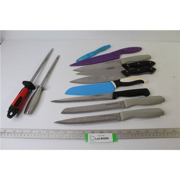 (9) Knives - (2) Knife Sharpening Steel