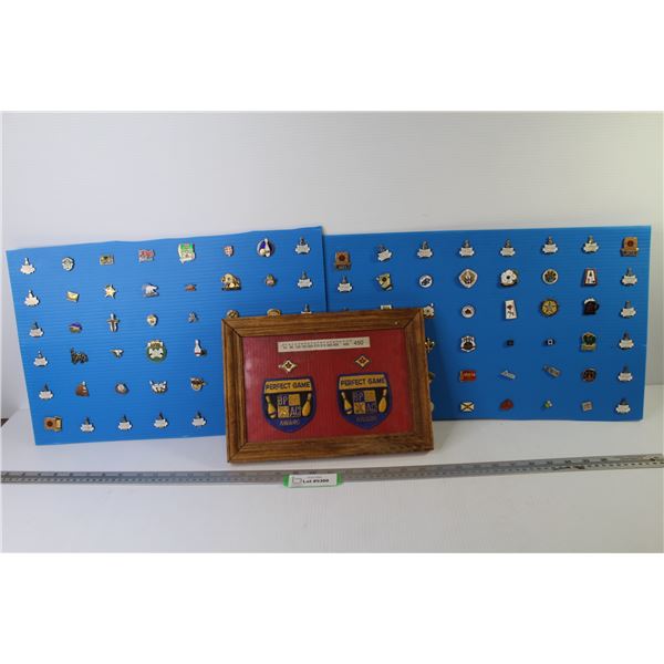 Assorted Pin-on Vintage Bowling Pin Collection