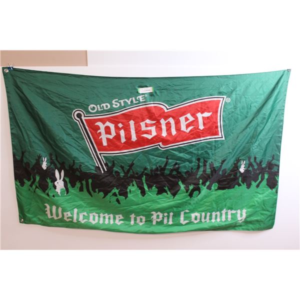 2 Sided Rider's Pilsner Flag (59" x 35")