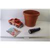 Image 1 : Mickey Mouse Clubhouse - Plastic Plant Pot - Luminite Flashlight - Plastic Play Mobile Truck