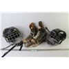 Image 1 : Men's Skates (Size 8) - (2) Jr. Hockey Helmets