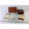 Image 1 : Writing Paper in Leather Case - Small Jewelry Box - Beads - Exploring Saskatoon Book - Note Book