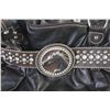 Image 4 : Studded Leather Horse Purse w/Bling - Studded Leather Wallet