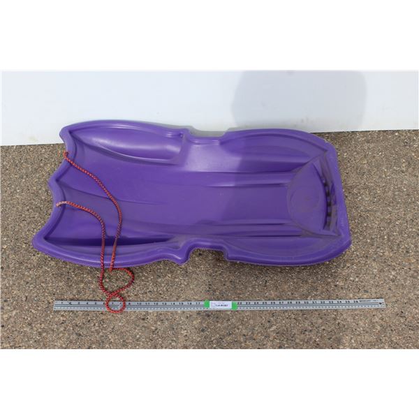 ** Purple Plastic Toboggan (40")