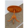 Image 4 : ** Wooden Oval End Table - 23" Wide x 22" Tall