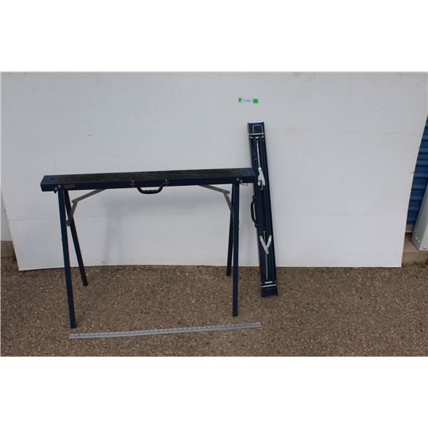 ** (2) Mastercraft Foldable Metal Saw Horses - 40" Long