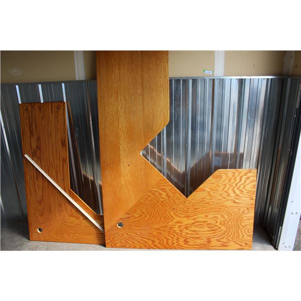 ** Two- Piece L-Shaped Corner Desktop - 54" x 82" - Solid Wood