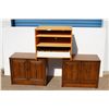 Image 1 : ** Pair of Cabinets w/Doors (16" x 30") & Roller Tray Storage Shelf Unit (28" x 20")