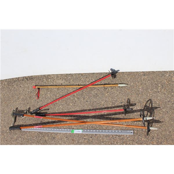 ** (2) Pairs Vintage Ski Poles