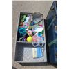 Image 4 : ** Metal Trunk w/ Insert and Kid's Toys - 3Ft x 20"