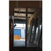 Image 1 : ** Pair of Glass Sliding Doors on rollers - 78" x 25"