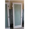 Image 5 : ** (2) Pair of Interior Frosted Glass Door Set (Measurement of Doors Together - 60.25" x 80" Tall (E