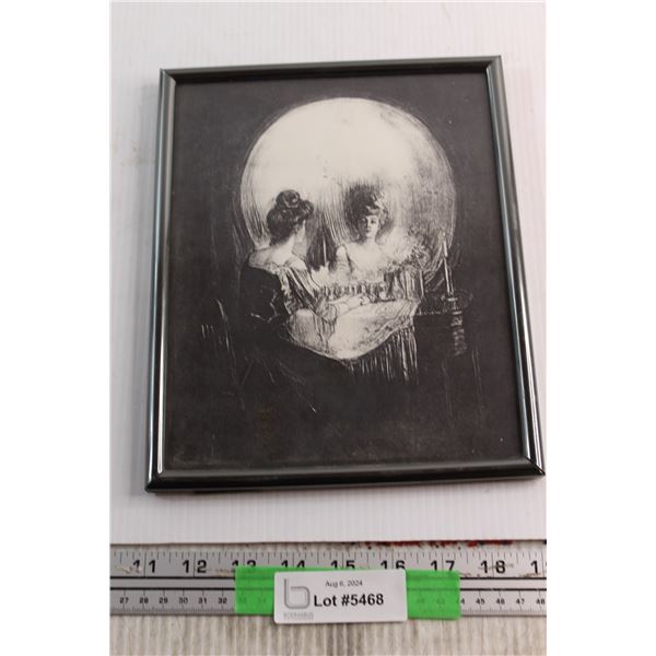 Framed All is Vanity Illusion Print 8'' x 10''
