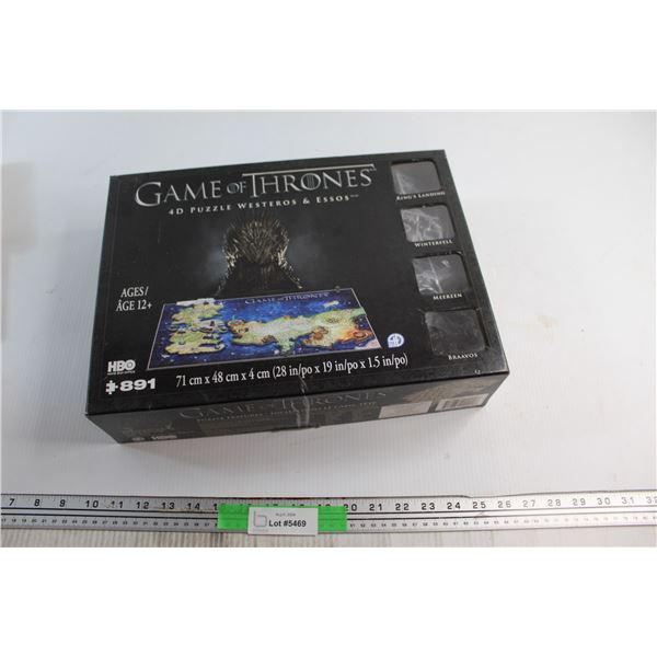 Game of Thrones 4D Puzzle Westeros & Essos 28''x 19'' x 15''