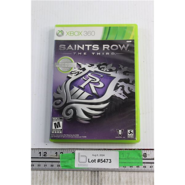 Xbox360 Saints Row the 3rd Disk Game