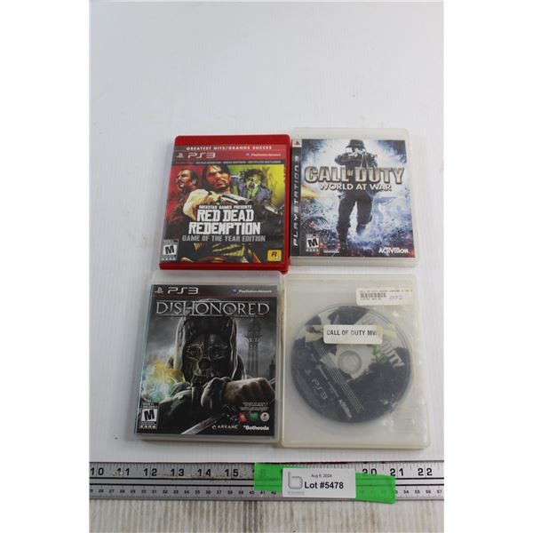 (4) Assorted PlayStation 3 Games