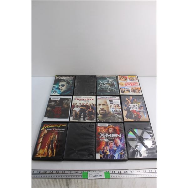 (12) Assorted DVD Movies