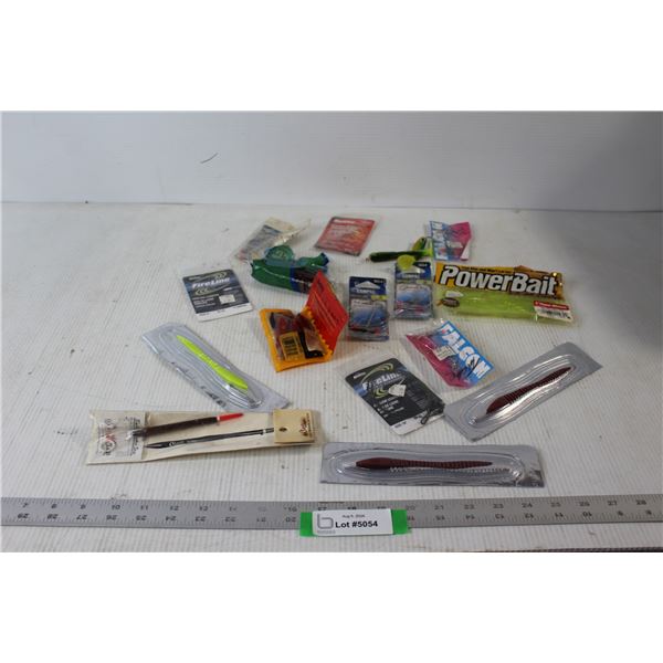 Assorted Fishing Lures and Hooks and Related Items