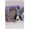 Image 4 : Home Decor - Snowman Edge Light, Dog Picture Frame, Small Clock, Terra Cotta Rabbit etc./