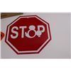 Image 5 : 12"x16" Wall Plaque, Slow Down Horse Crossing Sign & (3) Disney Street Signs