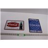 Image 1 : (2) Reproduction Tin Signs - Volvo & Coca-Cola (11.5"x8.75")