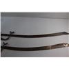 Image 5 : (2) Vintage Replica Paired Swords 34'' - Some Rust