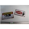 Image 1 : (2) Coca Cola and Warning Signs 12'' x 8''