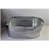 Image 4 : Plastic File Box - Metal Oblong Tub
