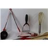 Image 2 : Assorted Kitchen Ware - Wooden Spoons - Knives - Misc. Items