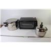 Image 1 : Westinghouse Toaster Oven (powers on) - Pots w/Lids